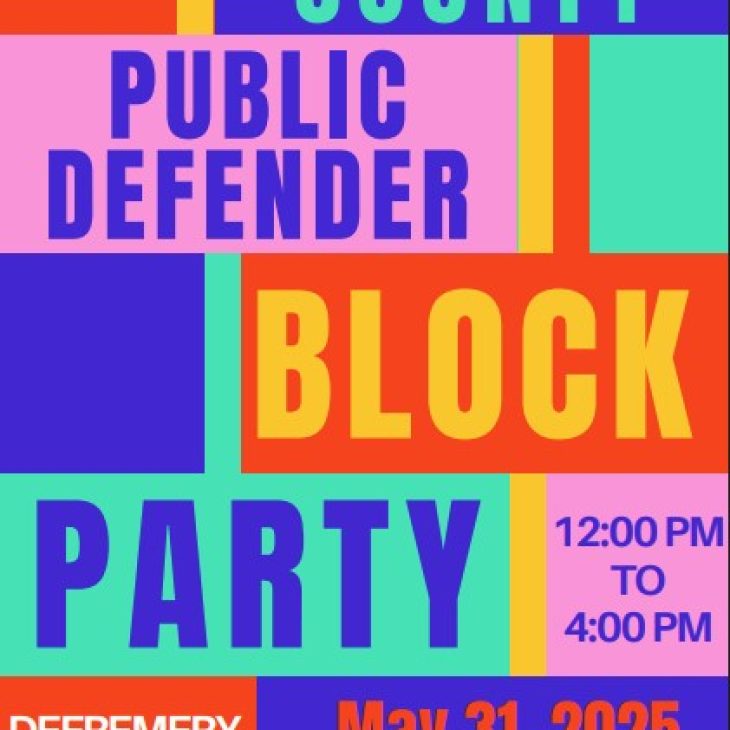 5/31 Public Defender’s Block Party