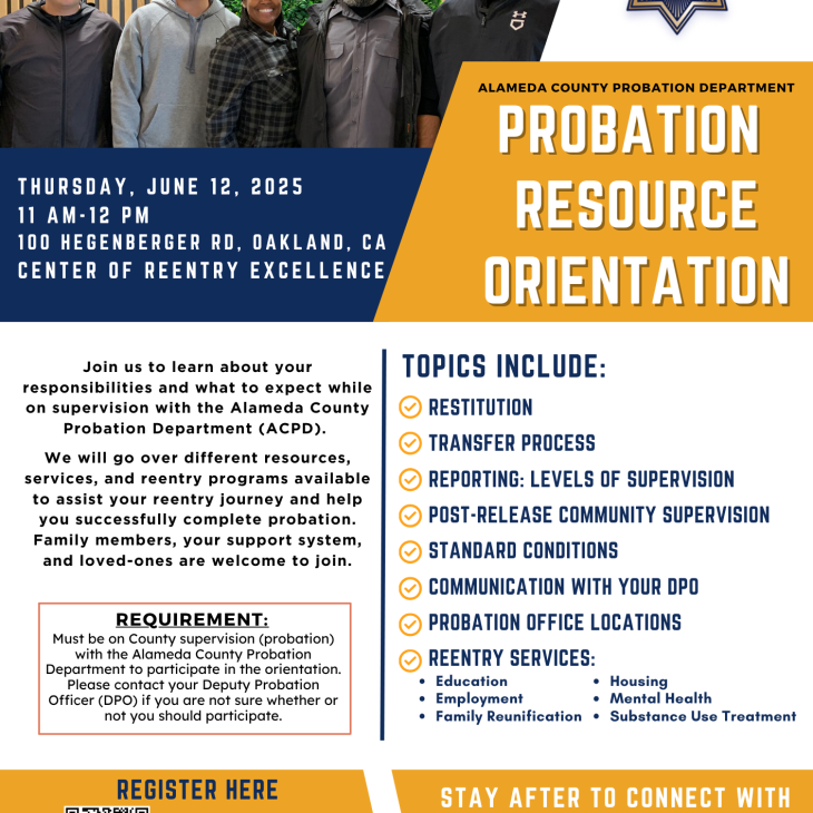 Thurs, 6/12 Probation Resource Orientation
