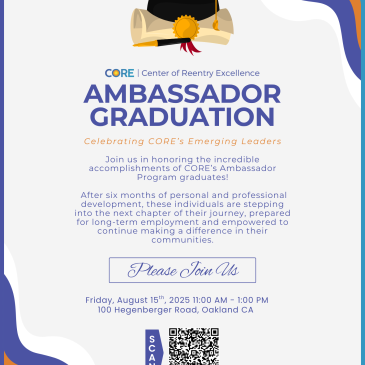 Fri, 8/15 CORE Ambassador Graduation