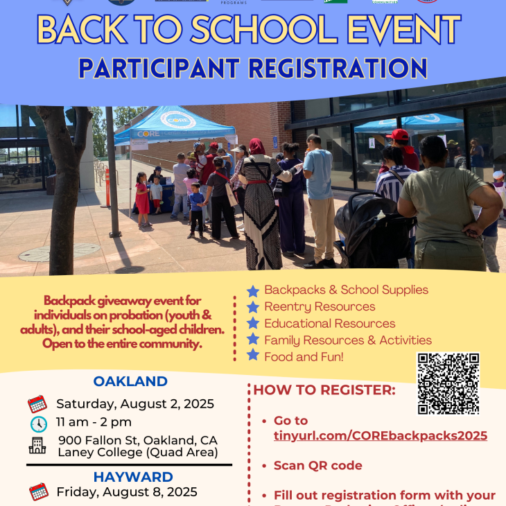 8/2 (Oakland) & 8/8 (Hayward) Back to School Event