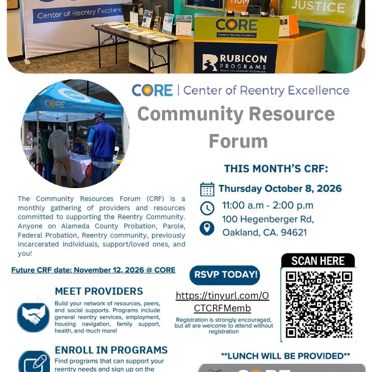 Thurs/Juev, 10.8.26 Community Resource Forum (CRF)