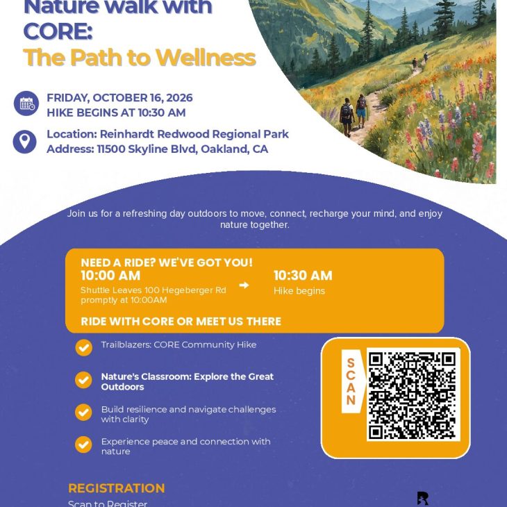 Fri/Vier 10.16.26 Nature walk with CORE: The Path to Wellness