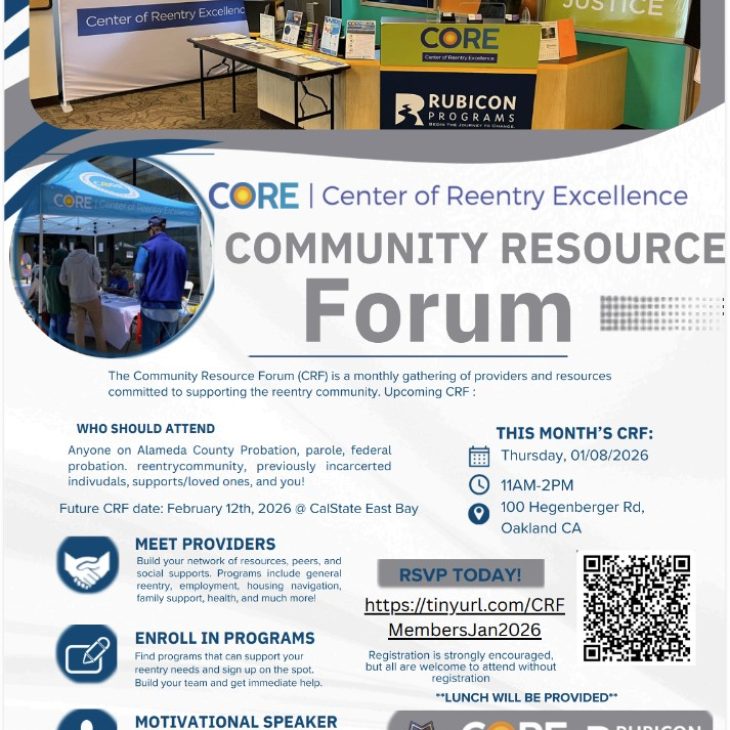 Thurs, 1/8 Community Resource Forum (CRF)