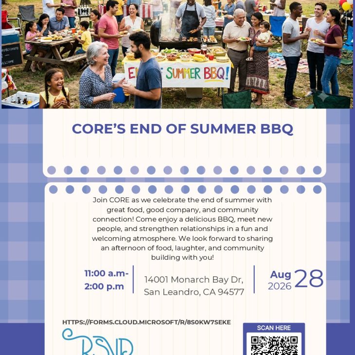 Fri, 8.28.26 CORE’s End of Summer BBQ