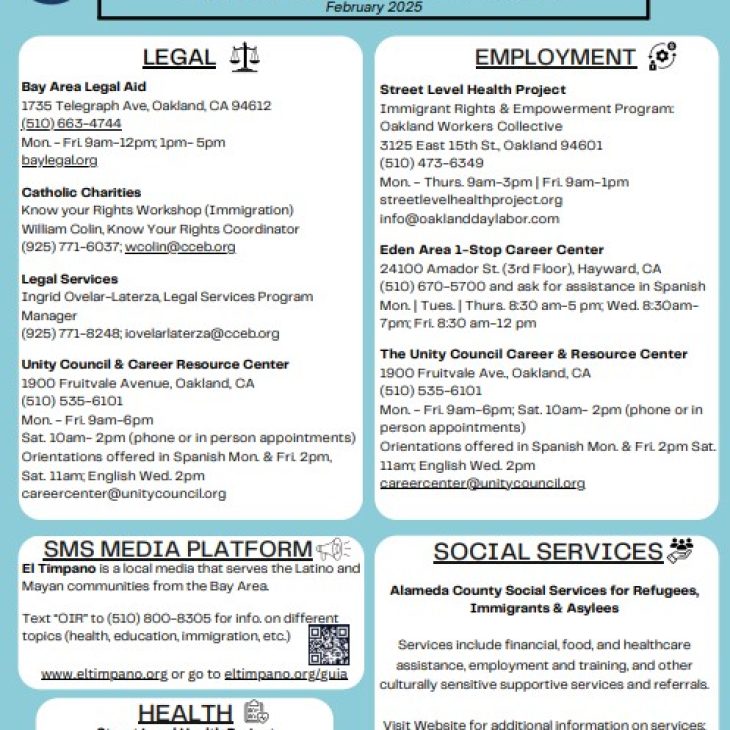 Immigrant & Undocumented Resources (One-pager)
